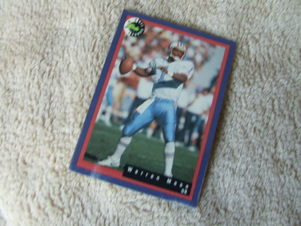 1992 Warren Moon Houston Oilers Classic Card #12 Hall of Famer