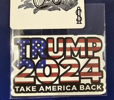 2 TRUMP 2024 Take Back America Die cut Stickers