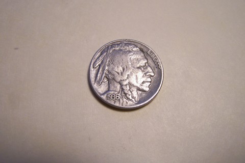 1936 Indian Head Buffalo Nickel