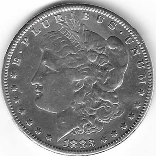 Estate Find 1883-S Morgan Silver Dollar 90% Silver U.S. One Dollar Coin