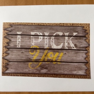 "I Pick You" Word Art (A)