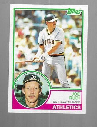 1983 TOPPS JOE RUDI #87