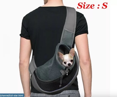 Lightweight & Breathable Dog/Cat Sling Crossbody Carrier - Size Small