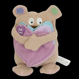 NEW Bear Hugs Soft Cloth Plush Baby Book Make Believe Ideas 2013,,SEE PIC