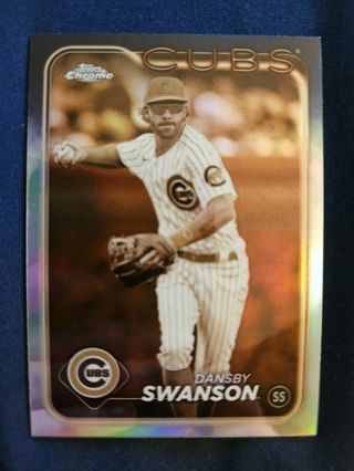 2024 Topps Chrome Sepia Refractor Dansby Swanson