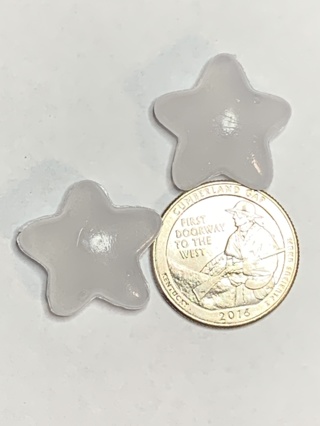 ✨⭐STARS~#2~WHITE~SET OF 2 STARS~GLOW IN THE DARK~FREE SHIPPING✨⭐