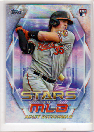Adley Rutschman, 2023 Topps Stars of MLB ROOKIE Baseball Card #SMLB-22, Baltimore Orioles, (L4