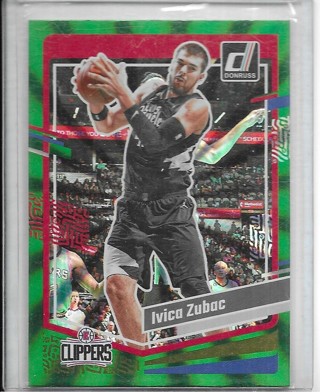 Ivica Zubac 2023-24 Donruss Holo Green Laser #107