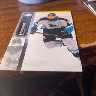 2021-22 upper deck series one Brent burns hockey card 