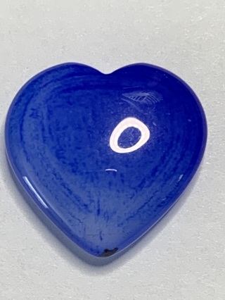 HEALING STONE~#1~BLUE AGATE~HEART-SHAPED~FREE SHIPPING!