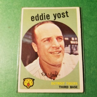 1959 - TOPPS BASEBALL CARD NO. 2 - EDDIE YOST - TIGERS