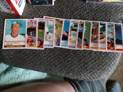1983 Topps Traded 13 Card lot