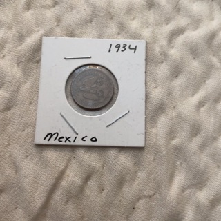 1934 Mexico coin