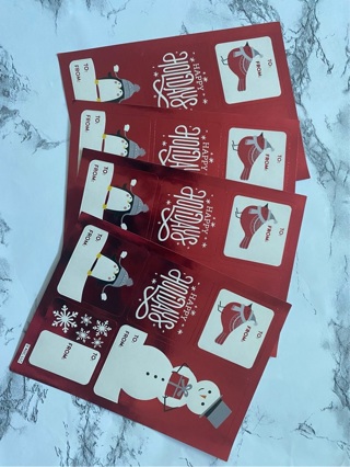  Holiday Gift Tag Stickers