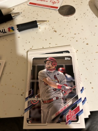 2021 topps opening day rc dylan carlson