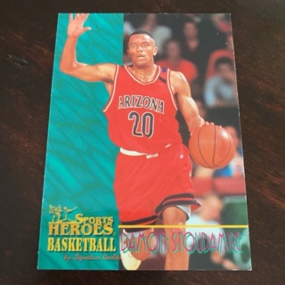 1995-96 Signature Rookies Sports Heroes - [Base] #7  Damon Stoudamire