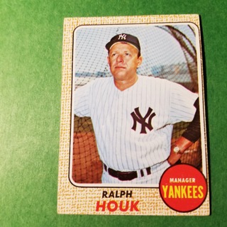 1968 - TOPPS BASEBALL CARD NO. 47 - RALPH HOUK MGR.- YANKEES