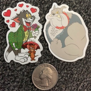 2 Tom & Jerry Stickers