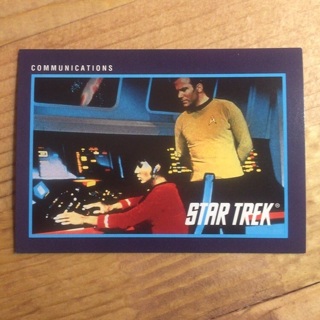 1991 Star Trek Trading Card ~ COMMUNICATIONS (Card # 87)