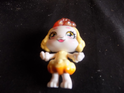 3 inch Shopkins Doll moveable head, arms, blonde hair brown wave top