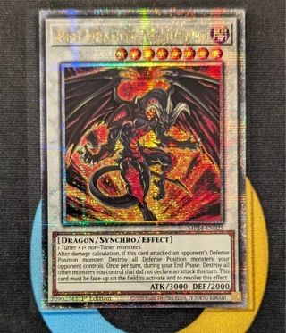 Quarter Century Rare Holo Yugioh Card Red Dragon Archfiend