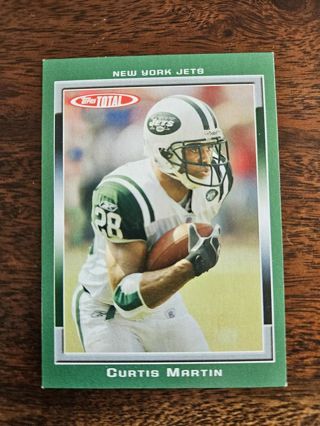 2006 Topps Total Football Trading card.