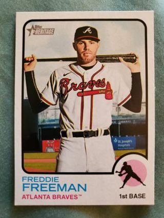 2022 Topps Heritage Short Print Freddie Freeman