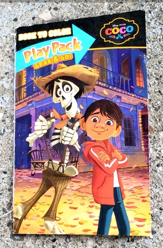 DISNEY PIXAR COCO SMALL COLORING BOOK WITH STICKERS USE YOUR OWN CRAYONS 