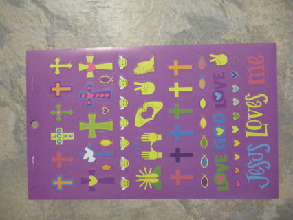 New sheet of  ASSORTED RELIGIOUS themed stickers.