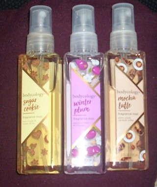 Lot of 3 Small Bodycology Fragrance Mist