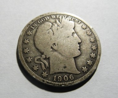 ★★ 1906-O BARBER HALF DOLLAR G+  ★★ **90% SILVER** 