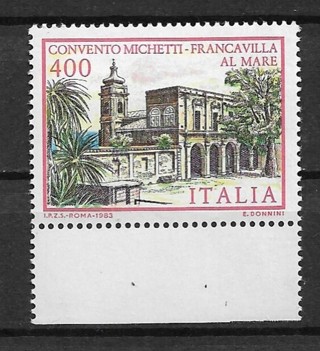 1983 Italy Sc1567 Michetti Convent, Francavilla Al Mare MNH