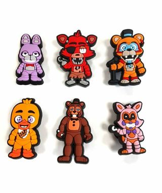 Lot Of 6 ~ Five Nights At Freddy's Jibbitz Shoe Charms