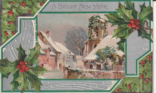 Vintage Used Postcard: (d): 1907 A Bright New Year