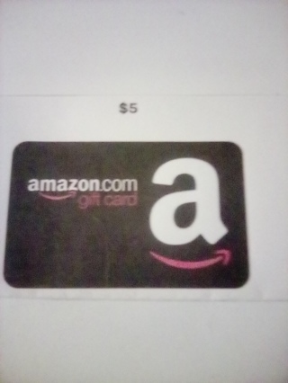 Amazon e-gift card for $5.00