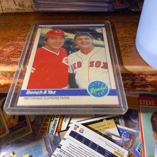 1984 fleer super special stars bench & yaz baseball card 