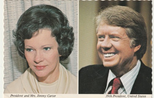 Vintage Unused Postcard: President & Mrs Jimmy Carter