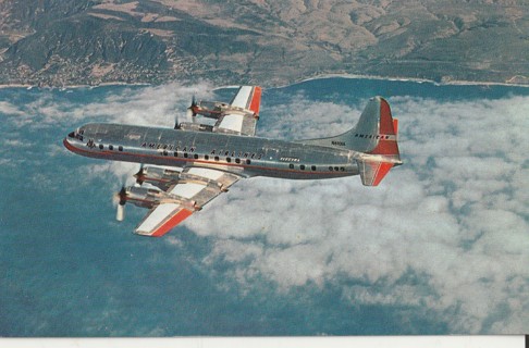 Vintage Unused Postcard: e: American Airlines