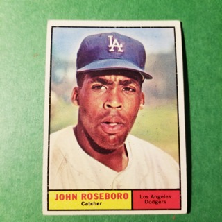 1961 - TOPPS BASEBALL CARD NO. 363 - JOHN ROSEBORO - DODGERS