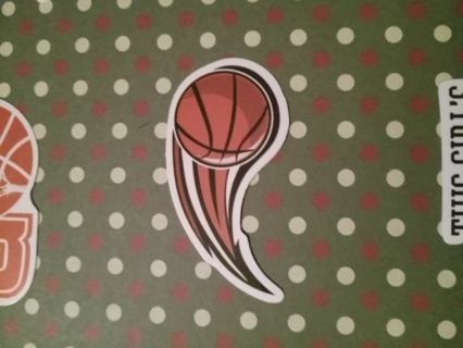 Basketball ball sticker