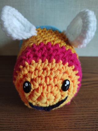 Hand Crocheted Amigurumi Bee