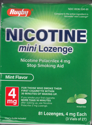 Nicotine Mini Lozenge 4mg, 81 Lozengers