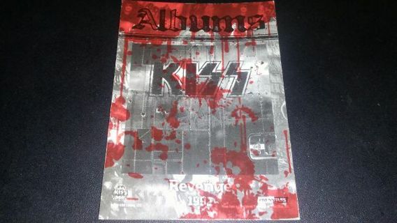 KISS ALBUMS REVENGE BLOOD STAINED TRADING CARD