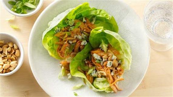 Slow-Cooker Buffalo Chicken Lettuce Wraps recipe card + 5 recipes