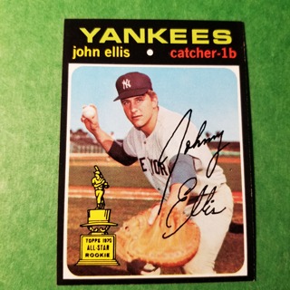 1971 Topps Vintage Baseball Card # 263 - JOHN ELLIS - YANKEES - NRMT/MT