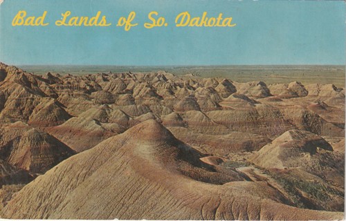 Vintage Used Postcard: C: 19971 Bad Lands of South Dakota