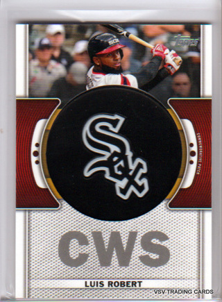 Luis Robert, 2023 Topps Commemorative Team Logo Card #TLP-LR, Chicago White Sox, (LBA) 