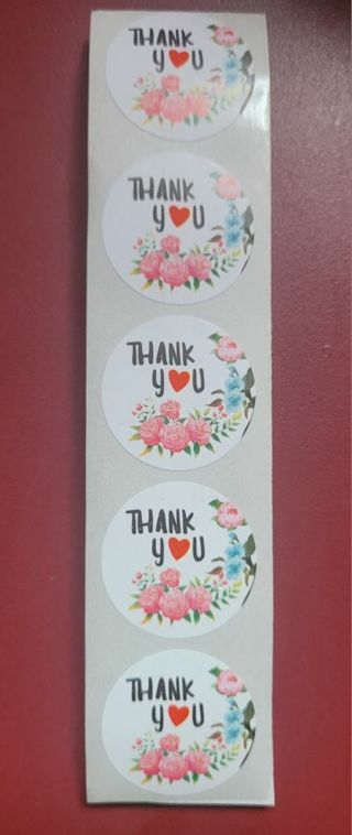 30 Thank You Stickers