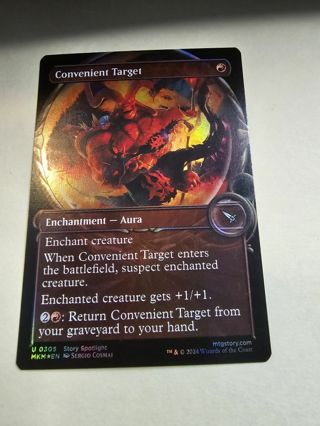 Magic the gathering mtg Convenient Target borderless foil Murder Karlov Manor