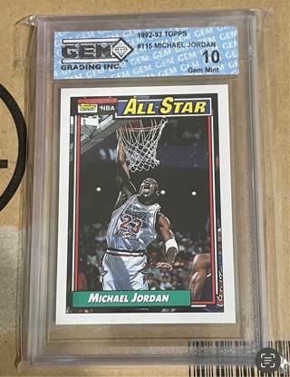 Vintage Michael Jordan card Topps 1992 read Description 